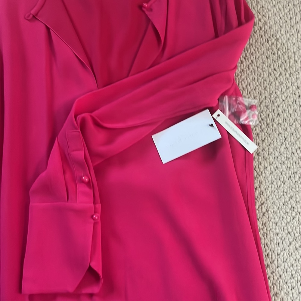 NWT-Equipment pink Shirt Dress - Picture 3 of 8